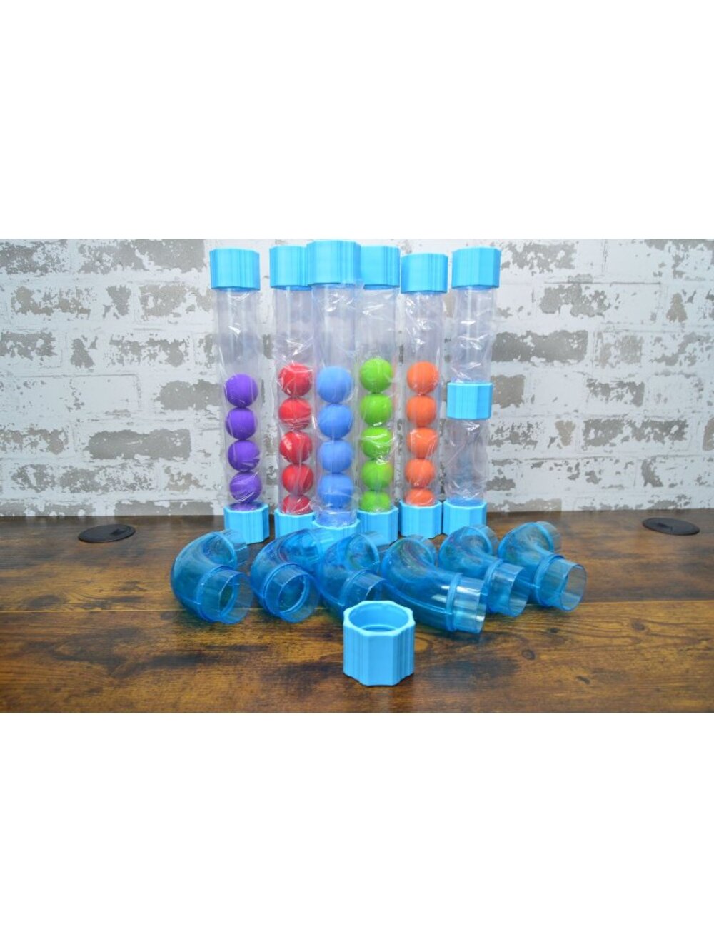 Expansion Pack Air-Powered Toy Tubes With Colorful Balls For Kids Play Systems